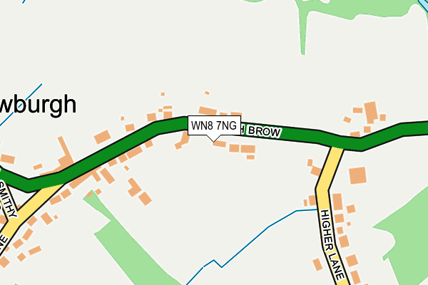 WN8 7NG map - OS OpenMap – Local (Ordnance Survey) WN8 7NG map - OS OpenMap – Local (Ordnance Survey)