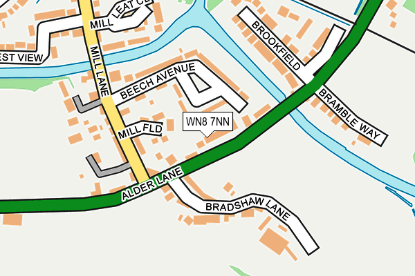 WN8 7NN map - OS OpenMap – Local (Ordnance Survey) WN8 7NN map - OS OpenMap – Local (Ordnance Survey)