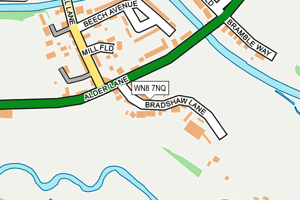 WN8 7NQ map - OS OpenMap – Local (Ordnance Survey) WN8 7NQ map - OS OpenMap – Local (Ordnance Survey)