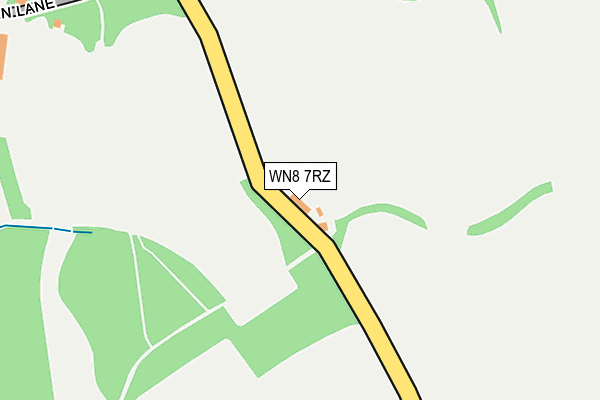 WN8 7RZ map - OS OpenMap – Local (Ordnance Survey) WN8 7RZ map - OS OpenMap – Local (Ordnance Survey)