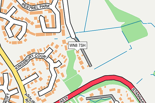 WN8 7SH map - OS OpenMap – Local (Ordnance Survey) WN8 7SH map - OS OpenMap – Local (Ordnance Survey)