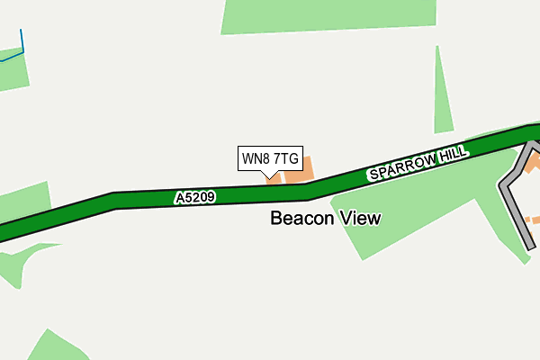 WN8 7TG map - OS OpenMap – Local (Ordnance Survey)