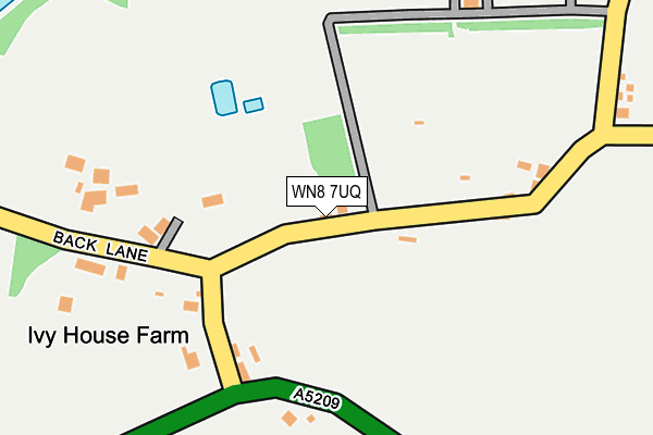 WN8 7UQ map - OS OpenMap – Local (Ordnance Survey) WN8 7UQ map - OS OpenMap – Local (Ordnance Survey)