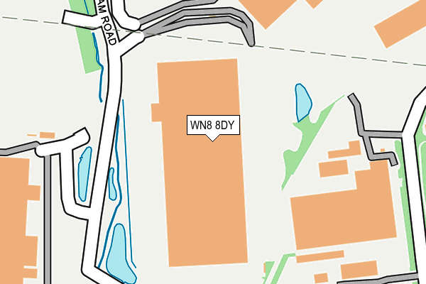 WN8 8DY map - OS OpenMap – Local (Ordnance Survey) WN8 8DY map - OS OpenMap – Local (Ordnance Survey)