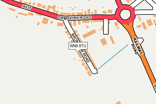 WN8 8TU map - OS OpenMap – Local (Ordnance Survey) WN8 8TU map - OS OpenMap – Local (Ordnance Survey)