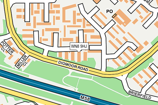 WN8 9HJ map - OS OpenMap – Local (Ordnance Survey) WN8 9HJ map - OS OpenMap – Local (Ordnance Survey)