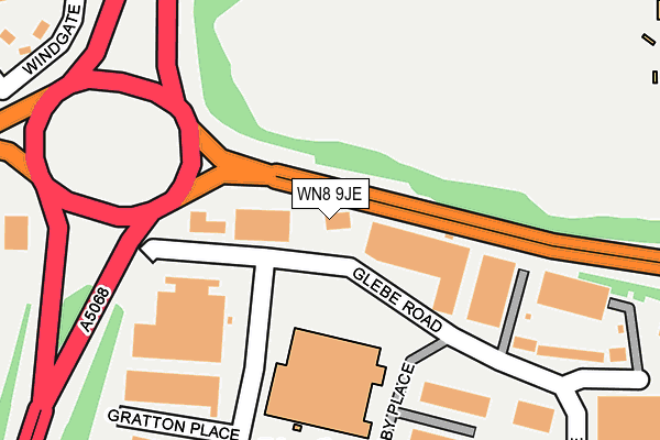 WN8 9JE map - OS OpenMap – Local (Ordnance Survey) WN8 9JE map - OS OpenMap – Local (Ordnance Survey)