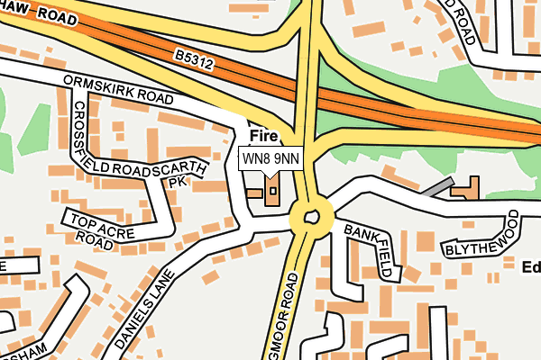 WN8 9NN map - OS OpenMap – Local (Ordnance Survey) WN8 9NN map - OS OpenMap – Local (Ordnance Survey)