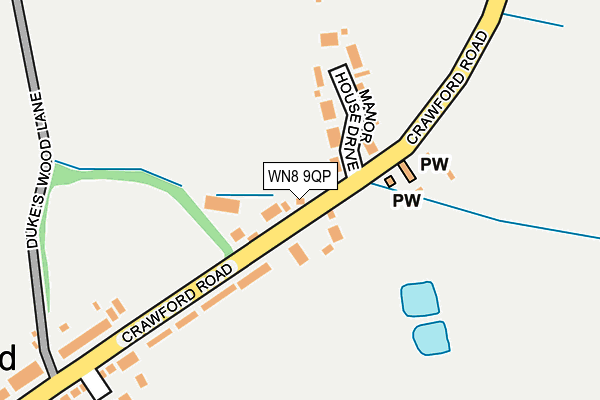 WN8 9QP map - OS OpenMap – Local (Ordnance Survey) WN8 9QP map - OS OpenMap – Local (Ordnance Survey)