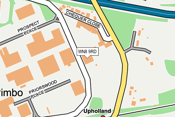 WN8 9RD map - OS OpenMap – Local (Ordnance Survey) WN8 9RD map - OS OpenMap – Local (Ordnance Survey)