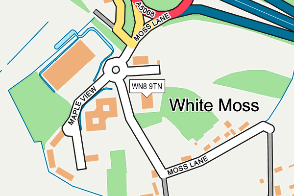 WN8 9TN map - OS OpenMap – Local (Ordnance Survey) WN8 9TN map - OS OpenMap – Local (Ordnance Survey)