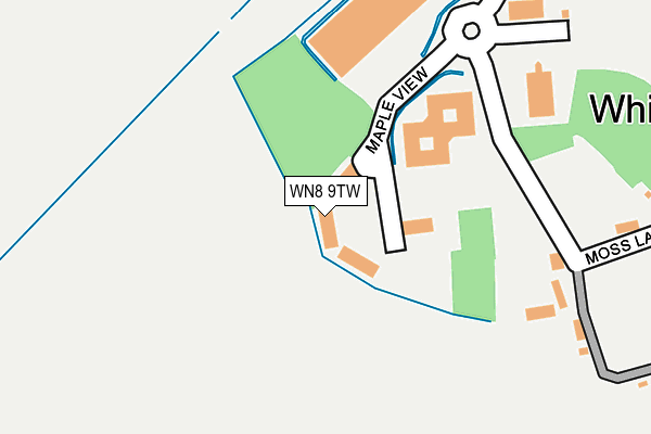 WN8 9TW map - OS OpenMap – Local (Ordnance Survey) WN8 9TW map - OS OpenMap – Local (Ordnance Survey)