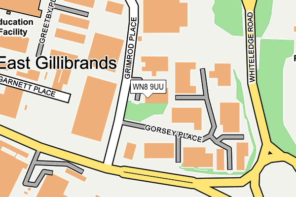 WN8 9UU map - OS OpenMap – Local (Ordnance Survey) WN8 9UU map - OS OpenMap – Local (Ordnance Survey)