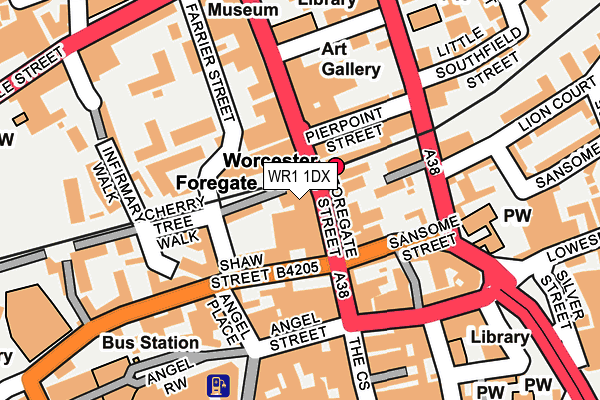 WR1 1DX map - OS OpenMap – Local (Ordnance Survey) WR1 1DX map - OS OpenMap – Local (Ordnance Survey)