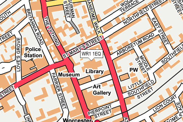 WR1 1EQ map - OS OpenMap – Local (Ordnance Survey) WR1 1EQ map - OS OpenMap – Local (Ordnance Survey)