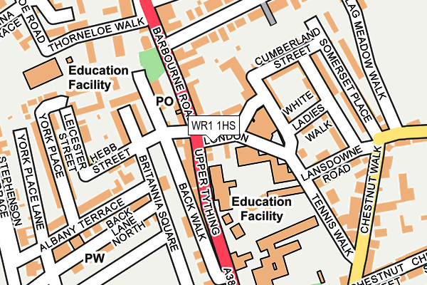 WR1 1HS map - OS OpenMap – Local (Ordnance Survey) WR1 1HS map - OS OpenMap – Local (Ordnance Survey)