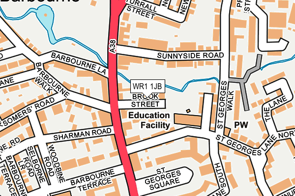 WR1 1JB map - OS OpenMap – Local (Ordnance Survey) WR1 1JB map - OS OpenMap – Local (Ordnance Survey)