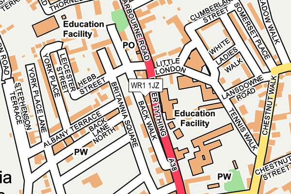 WR1 1JZ map - OS OpenMap – Local (Ordnance Survey) WR1 1JZ map - OS OpenMap – Local (Ordnance Survey)
