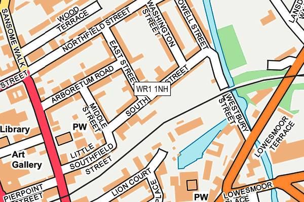 WR1 1NH map - OS OpenMap – Local (Ordnance Survey) WR1 1NH map - OS OpenMap – Local (Ordnance Survey)
