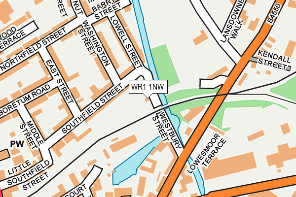 WR1 1NW map - OS OpenMap – Local (Ordnance Survey) WR1 1NW map - OS OpenMap – Local (Ordnance Survey)