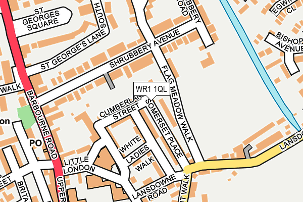 WR1 1QL map - OS OpenMap – Local (Ordnance Survey) WR1 1QL map - OS OpenMap – Local (Ordnance Survey)