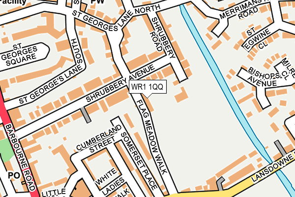 WR1 1QQ map - OS OpenMap – Local (Ordnance Survey) WR1 1QQ map - OS OpenMap – Local (Ordnance Survey)