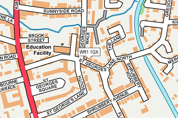 WR1 1QX map - OS OpenMap – Local (Ordnance Survey) WR1 1QX map - OS OpenMap – Local (Ordnance Survey)