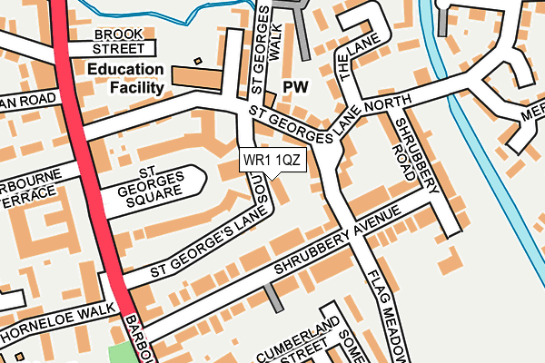 WR1 1QZ map - OS OpenMap – Local (Ordnance Survey) WR1 1QZ map - OS OpenMap – Local (Ordnance Survey)