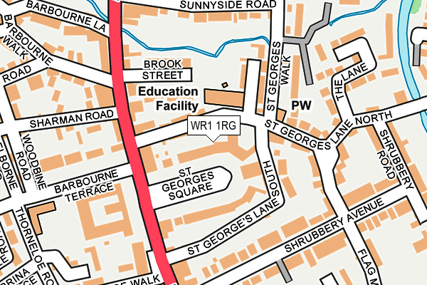 WR1 1RG map - OS OpenMap – Local (Ordnance Survey) WR1 1RG map - OS OpenMap – Local (Ordnance Survey)