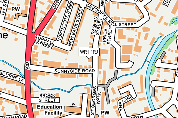 WR1 1RJ map - OS OpenMap – Local (Ordnance Survey) WR1 1RJ map - OS OpenMap – Local (Ordnance Survey)