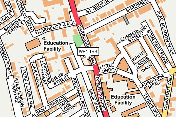 WR1 1RS map - OS OpenMap – Local (Ordnance Survey) WR1 1RS map - OS OpenMap – Local (Ordnance Survey)
