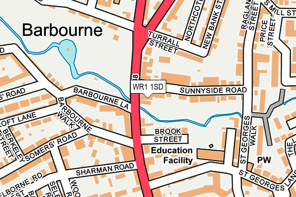 WR1 1SD map - OS OpenMap – Local (Ordnance Survey) WR1 1SD map - OS OpenMap – Local (Ordnance Survey)