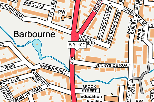 WR1 1SE map - OS OpenMap – Local (Ordnance Survey) WR1 1SE map - OS OpenMap – Local (Ordnance Survey)