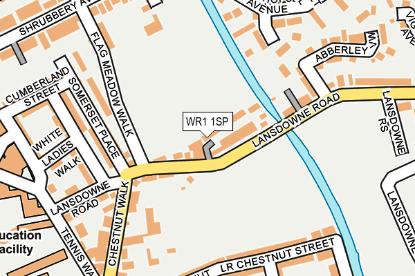 WR1 1SP map - OS OpenMap – Local (Ordnance Survey)