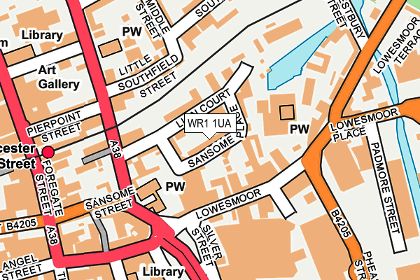 WR1 1UA map - OS OpenMap – Local (Ordnance Survey) WR1 1UA map - OS OpenMap – Local (Ordnance Survey)
