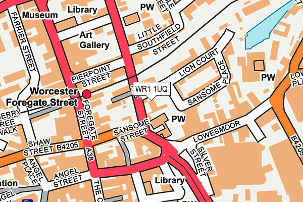 WR1 1UQ map - OS OpenMap – Local (Ordnance Survey) WR1 1UQ map - OS OpenMap – Local (Ordnance Survey)