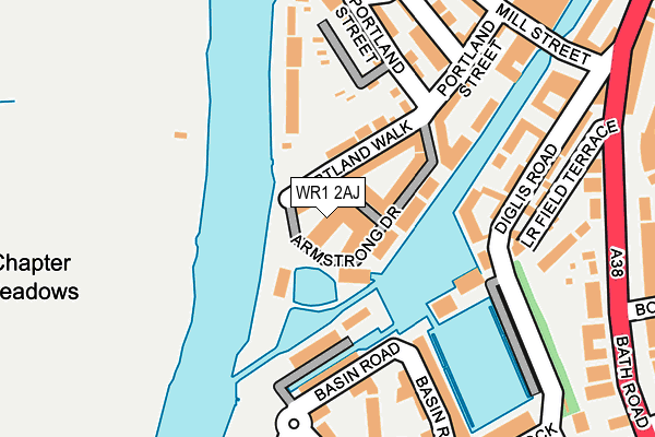 WR1 2AJ map - OS OpenMap – Local (Ordnance Survey) WR1 2AJ map - OS OpenMap – Local (Ordnance Survey)