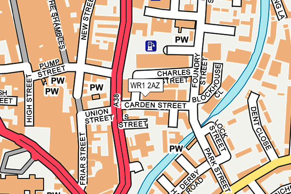WR1 2AZ map - OS OpenMap – Local (Ordnance Survey) WR1 2AZ map - OS OpenMap – Local (Ordnance Survey)