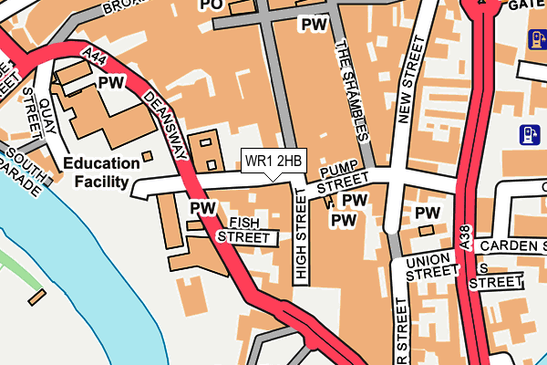 WR1 2HB map - OS OpenMap – Local (Ordnance Survey) WR1 2HB map - OS OpenMap – Local (Ordnance Survey)