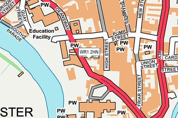 WR1 2HN map - OS OpenMap – Local (Ordnance Survey) WR1 2HN map - OS OpenMap – Local (Ordnance Survey)