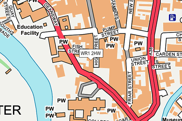 WR1 2HW map - OS OpenMap – Local (Ordnance Survey) WR1 2HW map - OS OpenMap – Local (Ordnance Survey)