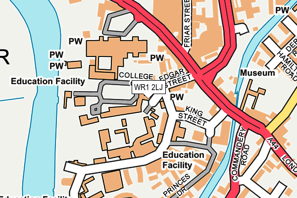 WR1 2LJ map - OS OpenMap – Local (Ordnance Survey) WR1 2LJ map - OS OpenMap – Local (Ordnance Survey)
