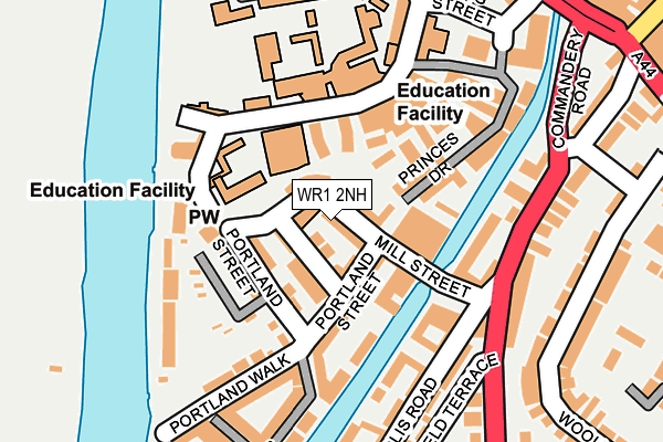 WR1 2NH map - OS OpenMap – Local (Ordnance Survey) WR1 2NH map - OS OpenMap – Local (Ordnance Survey)