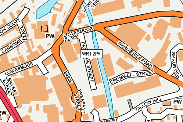 WR1 2PA map - OS OpenMap – Local (Ordnance Survey) WR1 2PA map - OS OpenMap – Local (Ordnance Survey)