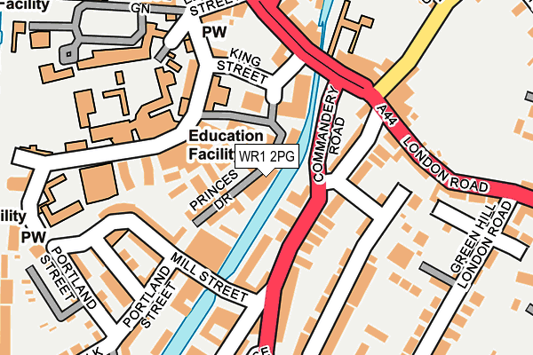 WR1 2PG map - OS OpenMap – Local (Ordnance Survey) WR1 2PG map - OS OpenMap – Local (Ordnance Survey)