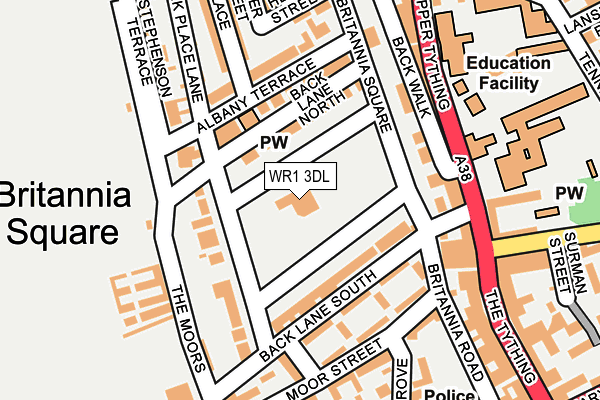 WR1 3DL map - OS OpenMap – Local (Ordnance Survey) WR1 3DL map - OS OpenMap – Local (Ordnance Survey)