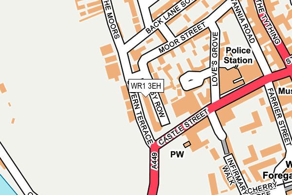 WR1 3EH map - OS OpenMap – Local (Ordnance Survey) WR1 3EH map - OS OpenMap – Local (Ordnance Survey)