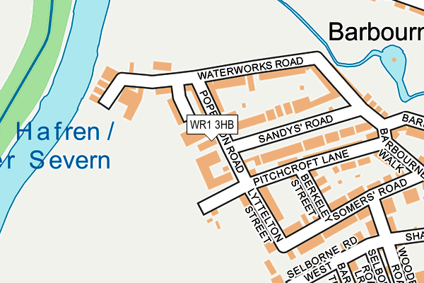 WR1 3HB map - OS OpenMap – Local (Ordnance Survey) WR1 3HB map - OS OpenMap – Local (Ordnance Survey)