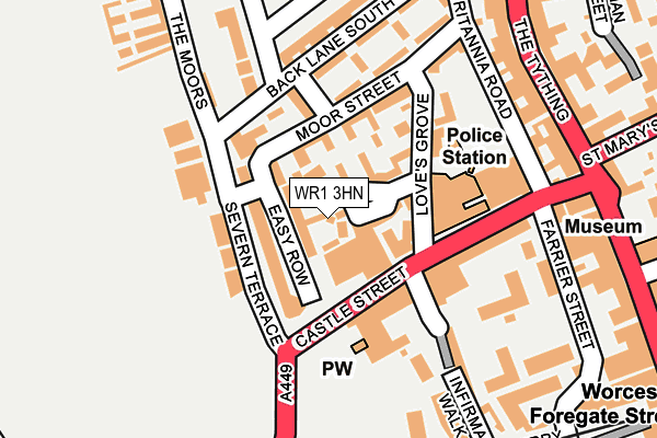 WR1 3HN map - OS OpenMap – Local (Ordnance Survey) WR1 3HN map - OS OpenMap – Local (Ordnance Survey)