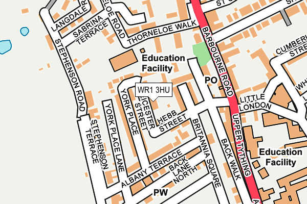 WR1 3HU map - OS OpenMap – Local (Ordnance Survey) WR1 3HU map - OS OpenMap – Local (Ordnance Survey)